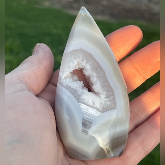 Druzy Agate Teardrop Crystal - Picture 5 of 7